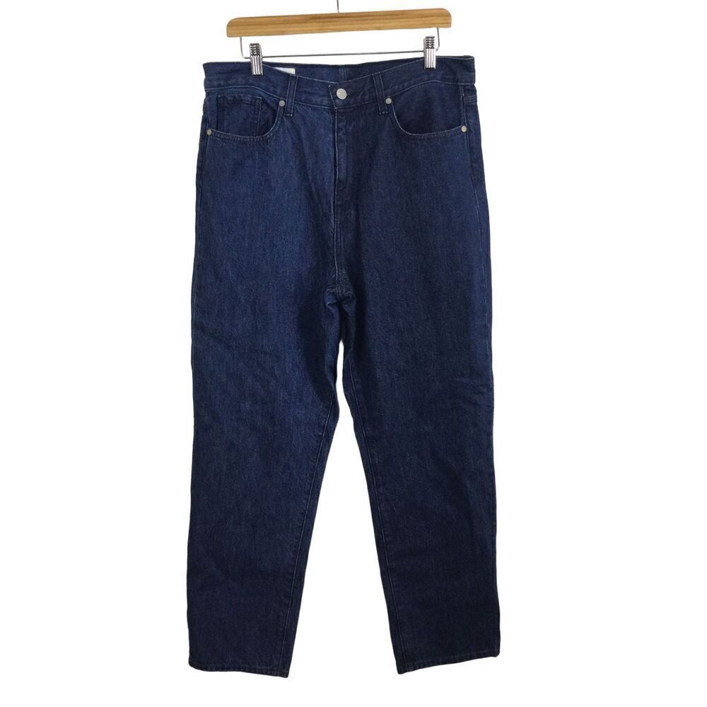 Bldwn Womens Vintage Straight Cotton High Rise BALDWIN Denim Jeans Blue Size 31